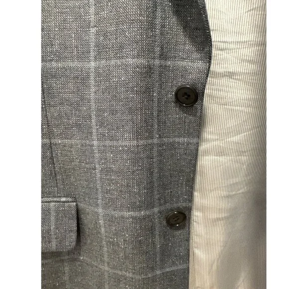 Jos. A. Bank. Blue Windowpane Blazer - Size 40L